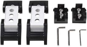 img 3 attached to 🔒 High-Quality Aluminum Silver Hood Latches Kit for 2007-2018 Jeep Wrangler JK JKU - SOYAVISION Brand