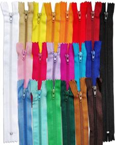 img 1 attached to 🧵 KGS Nylon Zippers for Sewing Crafts: 20 Assorted Colors, 5 Inch, 100 Zippers/Pack