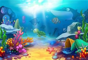 img 3 attached to LFEEY 7x5ft Underwater Wonderland Baby Shower Photography Backdrop - Perfect for Kids' Birthday Party Decor, Newborn Portraits, Photo Booth Props and Under The Sea themed Events