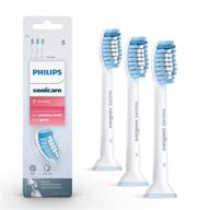 🦷 buy philips sonicare genuine sensitive toothbrush heads for sensitive teeth - 3 pack (hx6053/64) logo