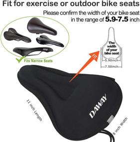 img 3 attached to DAWAY Comfortable Bike Seat Cover