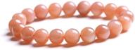 veinti+1 natural sunstone crystal energy stretch bracelet: stylish accessory for men and women - 6mm logo