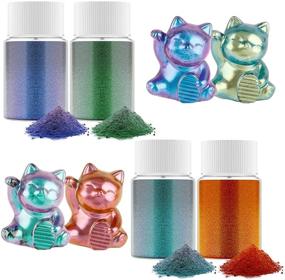 img 4 attached to Chameleon Color Shift Mica Powder - 40g/1.4oz for Epoxy Resin, Nails, Soap, Bath Bombs, Slime, Candle & Color Pigment. Ideal for Car & Motorcycle Color Changing Effects!