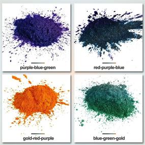 img 3 attached to Chameleon Color Shift Mica Powder - 40g/1.4oz for Epoxy Resin, Nails, Soap, Bath Bombs, Slime, Candle & Color Pigment. Ideal for Car & Motorcycle Color Changing Effects!