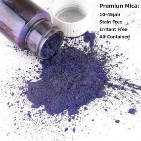 img 2 attached to Chameleon Color Shift Mica Powder - 40g/1.4oz for Epoxy Resin, Nails, Soap, Bath Bombs, Slime, Candle & Color Pigment. Ideal for Car & Motorcycle Color Changing Effects!