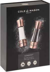 img 3 attached to 🧂 Cole & Mason Gourmet Derwent Salt and Pepper Mill Set, Stainless Steel and Copper, 190mm