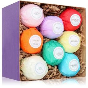 img 4 attached to 🛁 HanZá 8 Bath Bombs Gift Set - Vegan Spa Fizzies for Women, Moms, Girls, and Teens - Pamper Your Loved Ones with Ultra Comforting Bath Bombs - Perfect Addition to Bath Bubbles, Beads, Pearls & Flakes