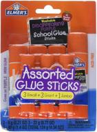 🔮 elmer's disappearing purple school glue stick set - 3 small, 3 giant, 1 jumbo glue stick (e4081) logo