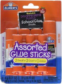 img 2 attached to 🔮 Elmer's Disappearing Purple School Glue Stick Set - 3 Small, 3 Giant, 1 Jumbo Glue Stick (E4081)