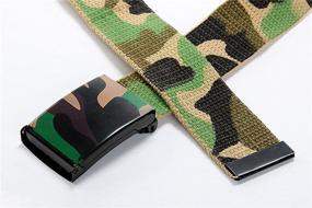 img 1 attached to 🎩 Canvas Military Flip Top Men's Belt Buckle - Stylish & Practical Accessories