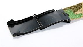 img 2 attached to 🎩 Canvas Military Flip Top Men's Belt Buckle - Stylish & Practical Accessories