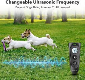 img 2 attached to 🐶 MODUS Dog Barking Deterrent: Dual-Head Ultrasonic Control Device for Effective Dog Training (4 Modes, 16.4 Ft Range, Chargeable LED Flashlight) Indoor/Outdoor Suitability