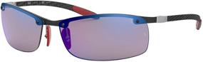 img 3 attached to Очки для солнца Ray-Ban ORB8305MF005H064 с поляризованными иридиевыми линзами для мужчин.