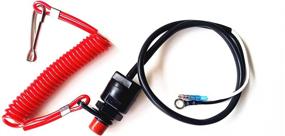 img 2 attached to 🔌 High-Quality SouthMarine Kill Stop Switch & Safety Tether Lanyard for Yamaha, Tohatsu, and Honda Outboard Motors