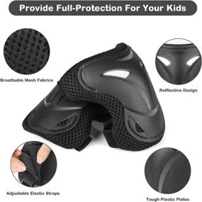 img 2 attached to 🚲 WayEee Kids Bike Helmet and Protective Gear Set for 5-10-Year-Old Boys and Girls: Ideal for Sports, Skateboarding, Cycling, Scooter, Roller Skating, Longboard, Rollerblade