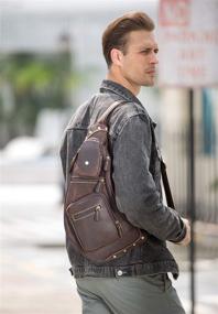 img 3 attached to Texbo Genuine Cowhide Leather Backpack: Durable and Stylish Companion for On-The-Go Professionals