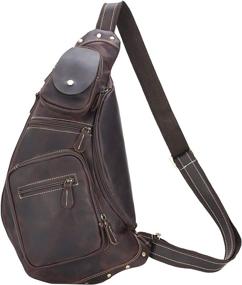 img 4 attached to Texbo Genuine Cowhide Leather Backpack: Durable and Stylish Companion for On-The-Go Professionals