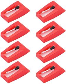 img 4 attached to 📀 Universal Diamond Stylus Replacement Needle for Record Player - Suwimut 8 Pack, Phonograph, Crosley, LP, Turntable