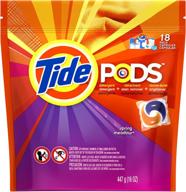 🌼 freshen up your laundry with tide pods laundry detergent spring meadow scent - 18 count! logo