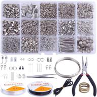 💎 complete jewelry making supplies kit with 15 accessories, pliers, wires, and tweezers - ultimate jewelry repair tool starter set logo