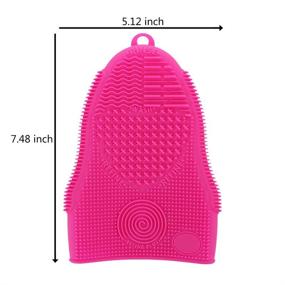 img 1 attached to Revolutionize your Makeup Brush Cleaning with ScivoKaval Silicone Cosmetic Brush Cleaner Glove Mat Mitt - Achieve Flawless Hygiene for Your Face Brushes and Eye Brushes!