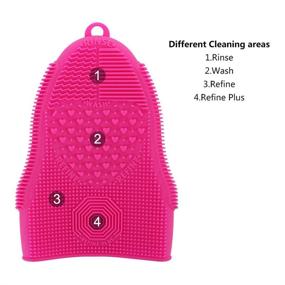 img 2 attached to Revolutionize your Makeup Brush Cleaning with ScivoKaval Silicone Cosmetic Brush Cleaner Glove Mat Mitt - Achieve Flawless Hygiene for Your Face Brushes and Eye Brushes!