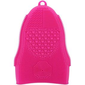 img 4 attached to Revolutionize your Makeup Brush Cleaning with ScivoKaval Silicone Cosmetic Brush Cleaner Glove Mat Mitt - Achieve Flawless Hygiene for Your Face Brushes and Eye Brushes!