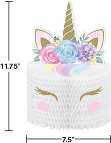 img 1 attached to 🦄 Colorful Unicorn Baby Shower Centerpiece - Creative Converting 344425, 11.75"x 7.5