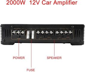 img 2 attached to Усилите ваш позитивный уровень аудио в автомобиле с усилителем стерео класса AB K-1500 мощностью 2000 Вт и 12 В на 4 канала