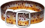 🐟 dublin dog koa collection trout series 17 by 21.5-inch dog collar: large & stylish brown trout collar logo