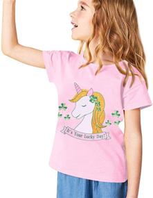 img 4 attached to 🦄 Adorable Unicorn Dinosaur Shirts for Toddler Girls: Clothing and Tops, Tees & Blouses