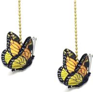 🦋 weez industries - 6" l monarch butterfly ceiling fan pull chain extension ornament (set of 2) логотип