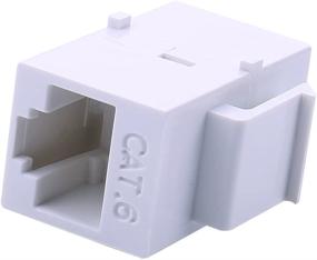 img 3 attached to 🔌 Белая переходная вставка RJ45 - 10Pack iGreely Cat6 Cat5e Cat5, совместимая с 8P8C Ethernet, сетевая разъемная вставка для настенной панели для подключения между модулем и розеткой.