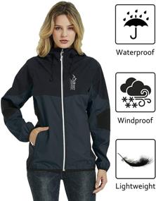 img 1 attached to Waterproof Outdoor Lightweight Raincoat Windbreaker Women's Clothing