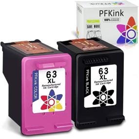 img 4 attached to 🖨️ PFKink Remanufactured HP 63 63XL Ink Cartridge Combo for Envy 4520 4512 4516 Officejet 5252 3830 3833 4655 5255 Deskjet 1112 2130 3630 3634 Printer - 1 Black, 1 Color