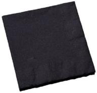 black beverage napkins 30 ct logo