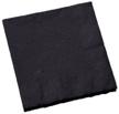 black beverage napkins 30 ct logo