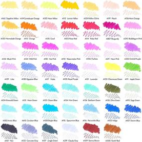 img 3 attached to 🎨 Arteza Dual Brush Pens, 48-Color Set with Fine & Brush Tips | Twimarkers for Coloring, Calligraphy, Sketching | Doodling, Art Supplies for Drawing, Journaling, Hand Lettering