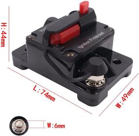 img 1 attached to Circuit Breaker Trolling 12V 48VDC Waterproof