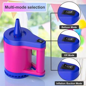 img 3 attached to 🎈 Convenient 2 in 1 Electric Balloon Pump and Air Pump: Fast Inflation/Deflation for Air Mattresses, Rafts, and More!