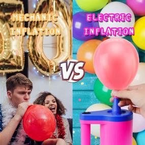 img 1 attached to 🎈 Convenient 2 in 1 Electric Balloon Pump and Air Pump: Fast Inflation/Deflation for Air Mattresses, Rafts, and More!