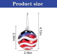 🎆 iceyyyy independence day ball ornament: celebrate july 4th with an american flag hanging decoration for christmas tree, parties & more логотип