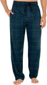 img 2 attached to Cozy Flannel Fleece Sleepwear for Men - Medium Size