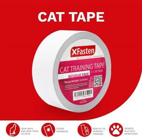 img 3 attached to Clear Anti-Scratch Cat Training Tape, 2-Inches x 30 Yards; Couch, Furniture, Leather Guard Protector Tape for Cats – XFasten