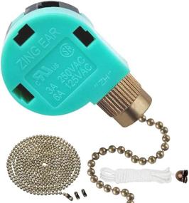 img 4 attached to 🔧 1 Pack Zing Ear ZE-268S6 Ceiling Fan Pull Chain Switch - 3 Speed 4 Wire Replacement Switch for Ceiling Fan Light Compatible with Hunter Ceiling Fan and Wall Lamps