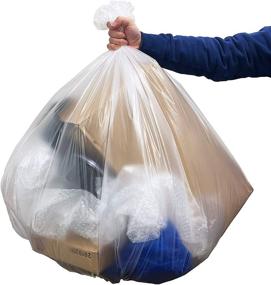 img 3 attached to 🗑️ Reli. SuperValue 65 Gallon Trash Bags (60 Count) - Clear Garbage Bags (Made in USA) - Heavy Duty 65 Gallon Trash Bags - 60 Gal Capacity - 64 Gal - 65 Gal