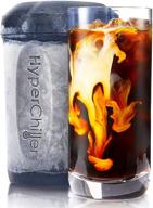 🥤 hyperchiller hc2bg patented beverage cooler, rapid chilling in 60 seconds, reusable for instant coffee, iced tea, wine, spirits, alcohol, juice (12.5oz, slate blue) logo