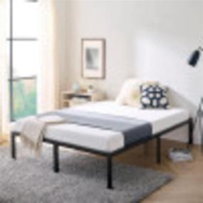 img 2 attached to 🛏️ Full Black Brutis Heavy-Duty Metal Platform Bed Frame by Classic Brands