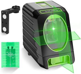 img 4 attached to 🔋 Huepar Box-1G: 150ft Outdoor Green Cross Line Laser Level with Self-Leveling, 150° Vertical Beam, Selectable Laser Lines, 360° Magnetic Base – Includes Battery