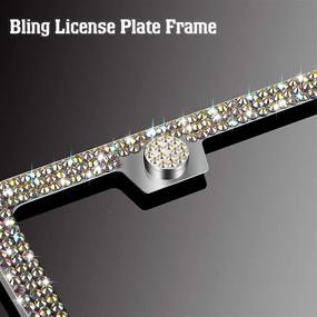img 1 attached to Rhinestone License Glitter Stainless Colorful